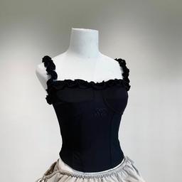 (PRE-ORDER 10 NGÀY) Áo ôm 2 dây bèo corset ver1 plus Nhabachtuoc