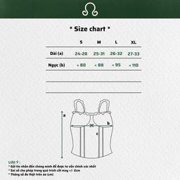 Áo ôm 2 dây bèo corset ver1 plus Nhabachtuoc