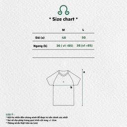 áo thun babe tee form raglan chất co dãn